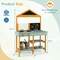 Kids Kitchen Playset with Root Viewer Planter and Rotatable Faucet